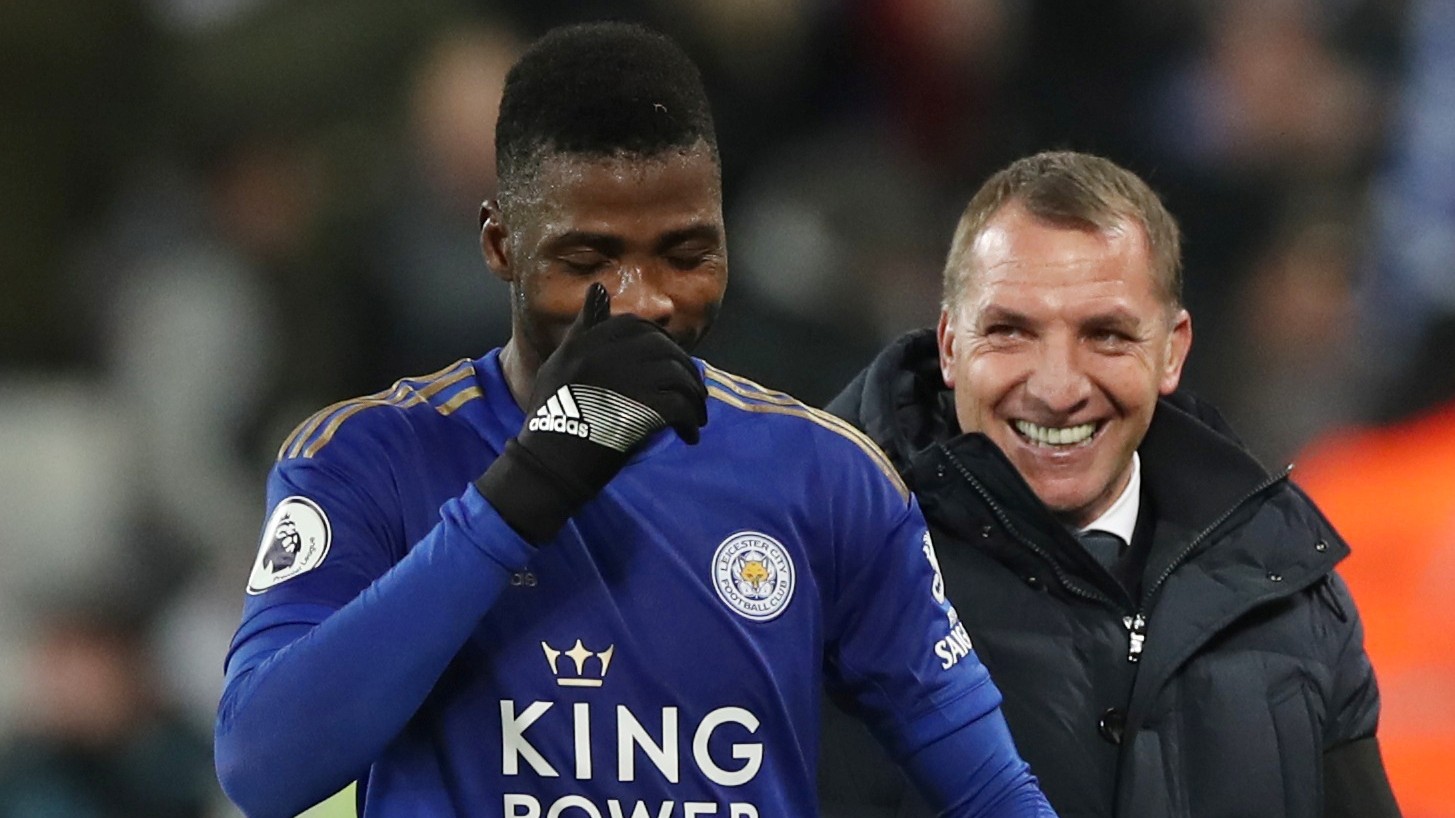 Iheanacho makes his coach smile (©REUTERS/David Klein)